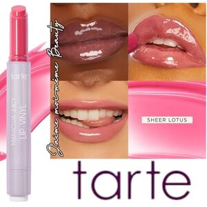 Tarte Maracuja Juicy Lip Vinyl - Sheer Lotus- Bright BARBIE PINK